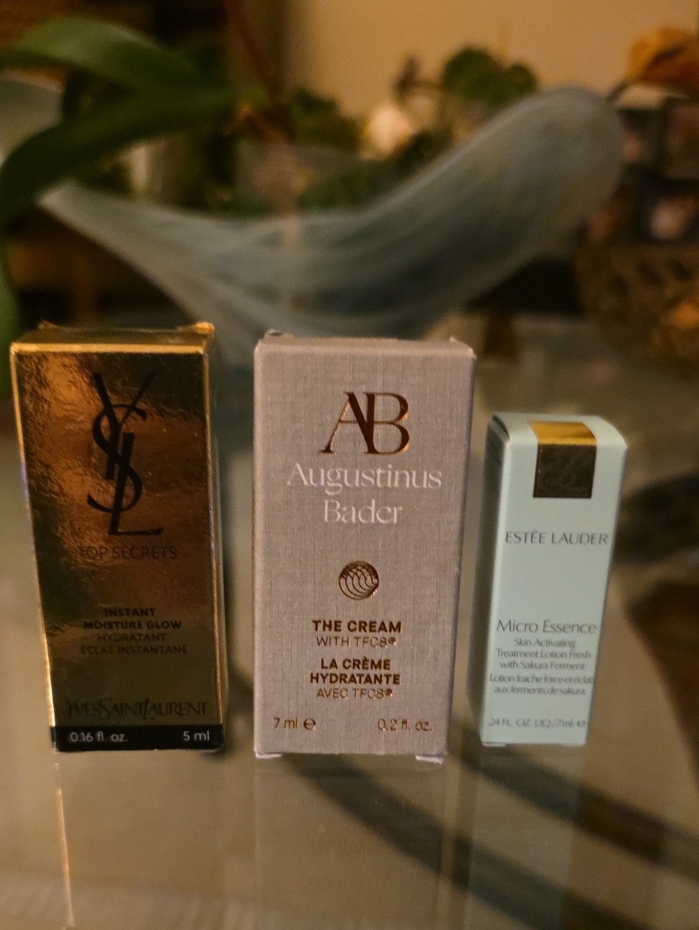 Yves Saint Laurent, Augustinus Bader & Estée Lauder Skincare Trio Deluxe Samples